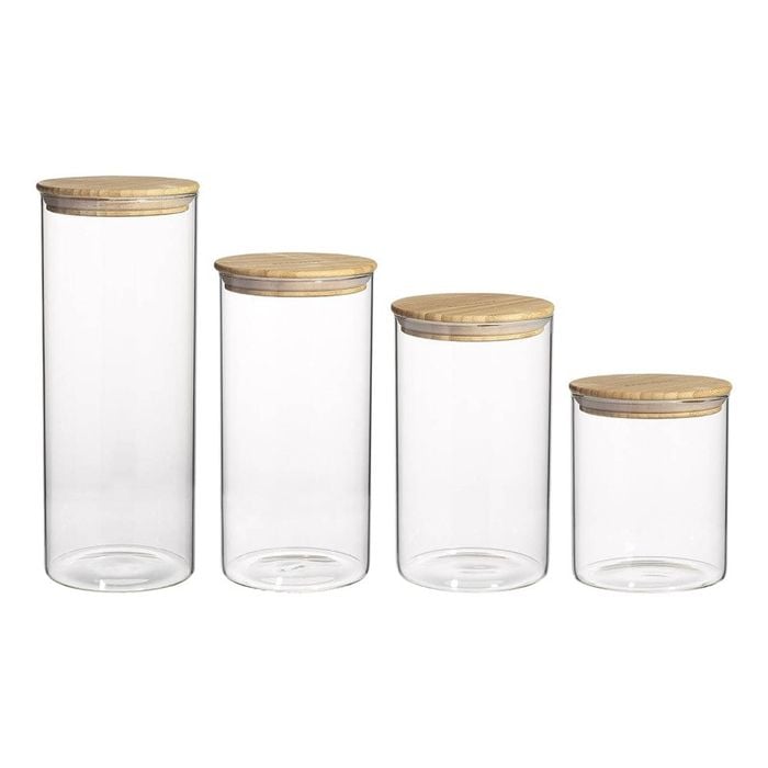 Ecology Pantry Set Of 4 Round Canisters