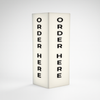 Portable Frameless Lightbox Order Here 350mmx80mmx80mm