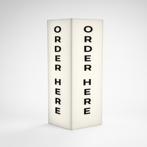 Portable Frameless Lightbox Order Here 350mmx80mmx80mm