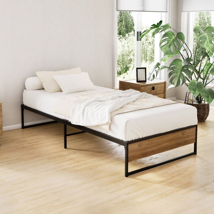 Artiss Metal Bed Frame Single Size Beds Base Platform Wood