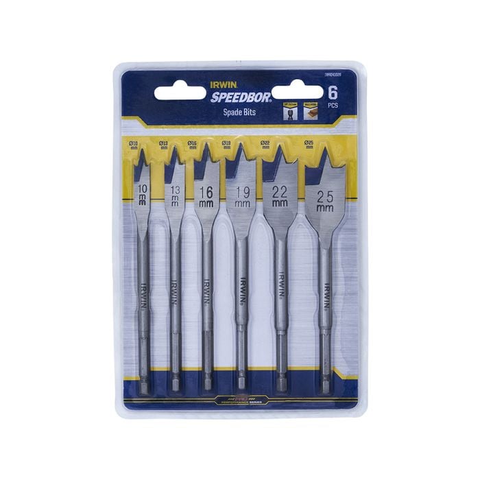 IRWIN 6 Piece Blue Groove Spade Bit Set