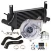 Upgrade Billet Turbo With 75mm Intercooler & Hoses And Genuine Oil Feed Pipe For Nissan Pathfinder R51 Yd25 2.5l 4 Bolts