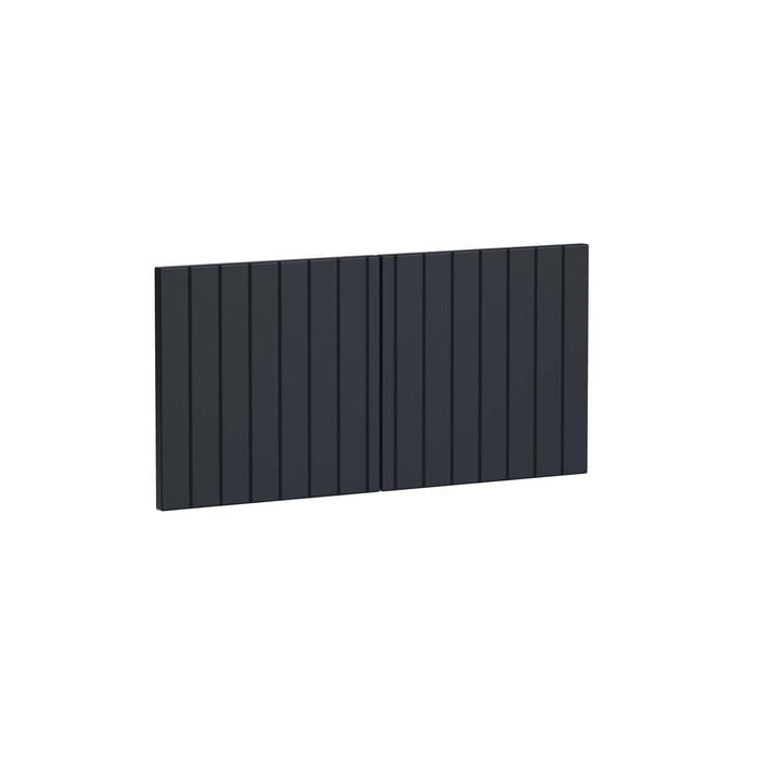 Kaboodle 750mm Poppy Seed V-Groove Overhead Doors - 2 Pack