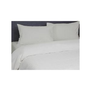 Jason Commercial King Single Bed Villa Matelasse Quilt Cover Set 210cm White