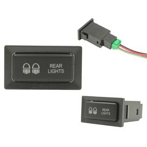 Switch Boss Green Horizontal Switch fits pre-2002 Toyota 75/78/79/80/90/95 Series - Rear Lights