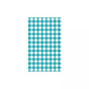 Gingham Greaseproof Paper Pack 200 - Teal Gingham
