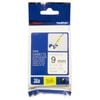 Brother TZe-FX221 Black on White Flexible ID Tape