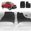 6D Diamond Car Floor Mats for VolksWagen Transporter 2004-Current-Front Set-Black-Outback GT