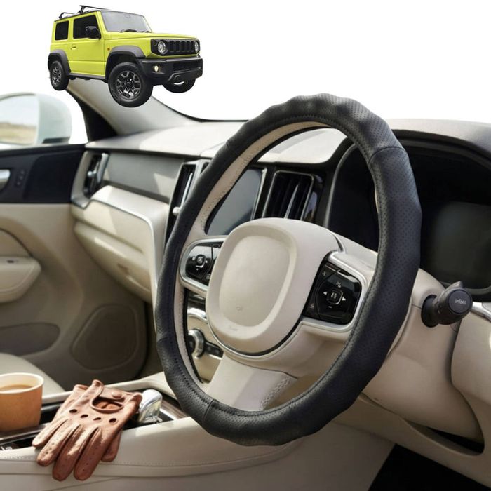 Australian Goose Steering Wheel Cover for Suzuki Jimny XL 2023 - Current (Manual) Circle Black