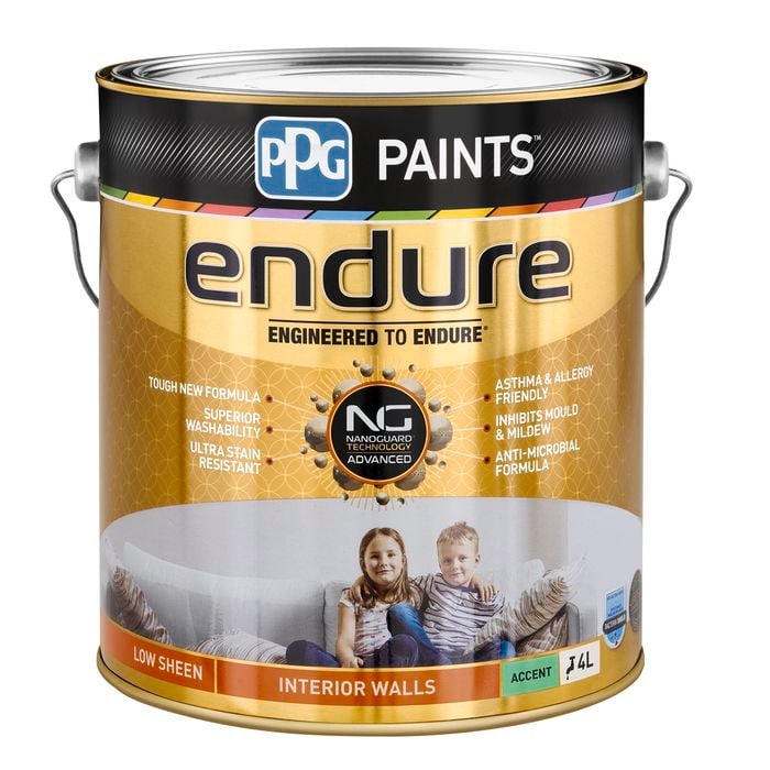 PPG Paints Endure 4L Accent Low Sheen Interior Wall Paint - 4L