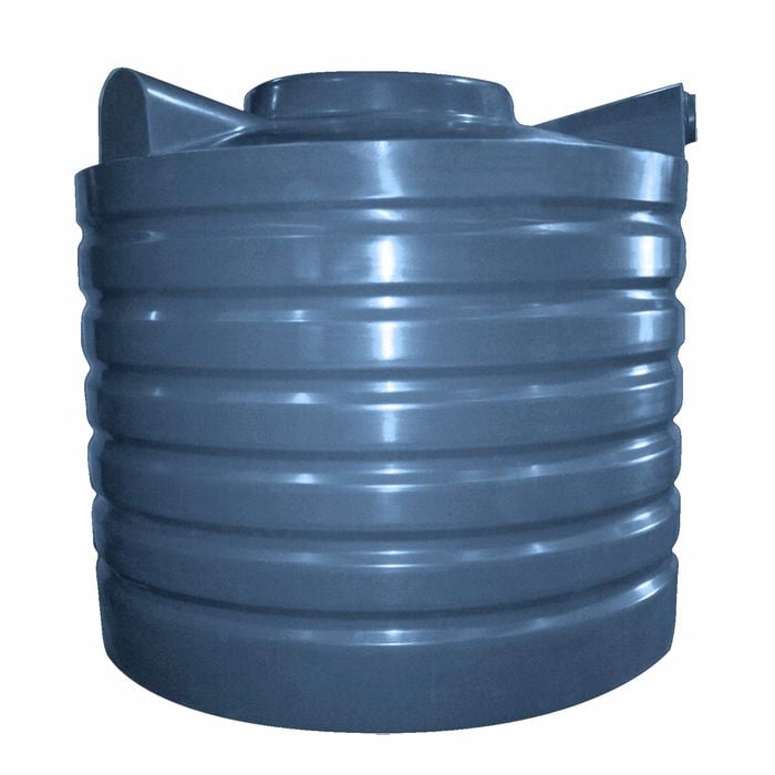 Clark Tanks 1000L Round Poly Water Tank - Mountain Blue
