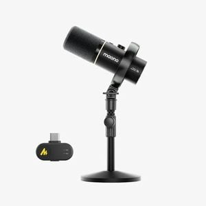 MAONO PD200W Hybrid Podcasting Wireless Microphone (BA37 Book Arm)