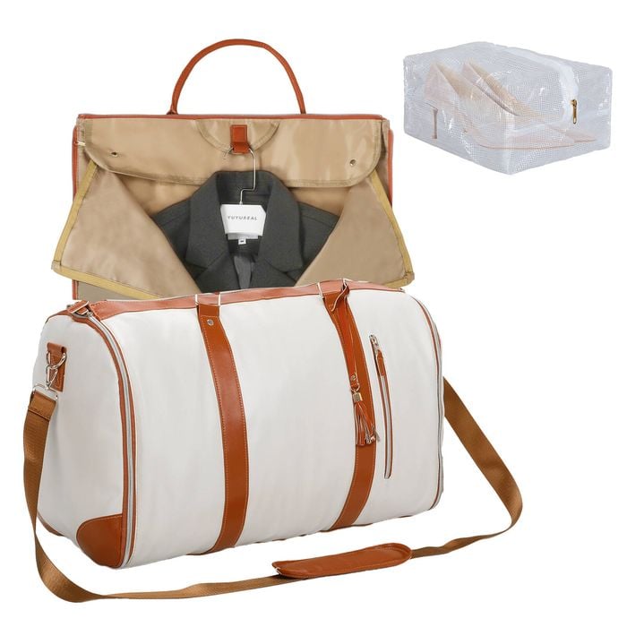 Slimbridge 55L Carry-On Garment Duffle Bag Beige