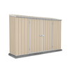 Absco Sheds 3.0 x 0.78 x 1.95m Classic Cream Double Door Space Saver Garden Shed