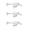 3x Rapala 3.5cm X Light Crank Mid Run Crankbait Fishing Lures - Pearl White