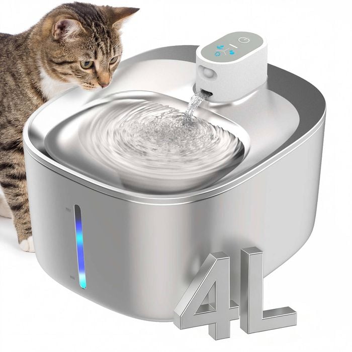 Advwin 4L Automatic Electric Pet Water Fountain Stainless