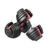 FitnessLab 48kg Adjustable Dumbbell Set Weight Plates 2x 24kg