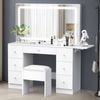 Alfordson Dressing Table Stool 7 Drawers