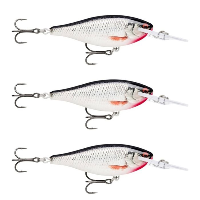 3x Rapala 7.5cm Shad Rap Elite (Floating) Fishing Lures - Gilded Live Roach