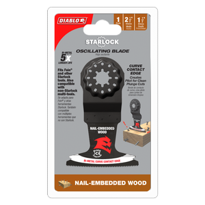 Diablo 65mm Starlock Multi-Tool Blade For Nail-Embedded Wood