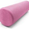 METEOR Pink 90cm Dotted Foam Roller for Exercise & Therapy