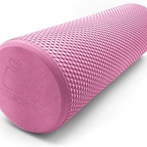 METEOR Pink 90cm Dotted Foam Roller for Exercise & Therapy