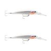 2x Rapala 11cm Saltwater X Rap Deep Hardbody Fishing Lures - Glass Ghost