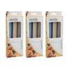 3x 4pc Appetito Borosilicate Glass Straw Set Straight 20cm Multi-coloured