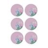 6pk Maxwell & Williams Botanica Ceramic Round Coaster 10cm - Pink