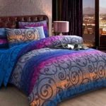 Dreamfields King Single MANDALA OCEAN Design Soft Quilt Doona Duvet Cover Set