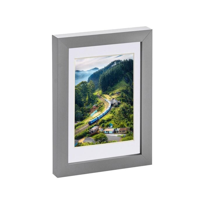 Nicola Spring Photo Frame with 4" x 6" Mount - 5" x 7" - Grey