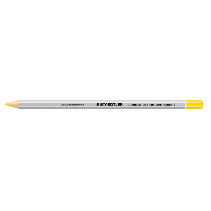 Staedtler Yellow Lumocolour Non-Permanent Omnichrom Pencil - Box of 12
