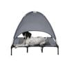 Charlies Elevated Dog Bed With Tent Grey - Extra Large