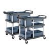 SOGA 2X 3 Tier Commercial Soiled Food Trolley