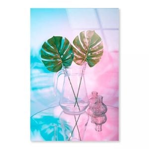 Two Green Leaves  Print 100% Australian Made 40 x 50cm  (Acrylic)