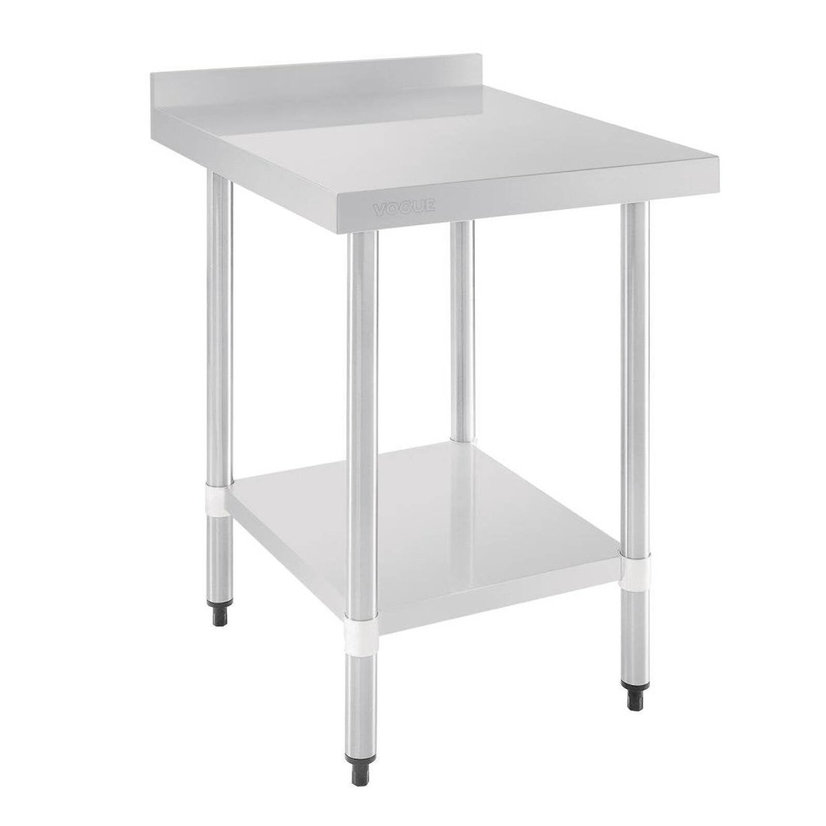 Vogue Stainless Steel Table with Splashback 600mm - GJ505 - Bunnings Australia