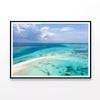 Island In Blue Indian Ocean  Print 100% Australian Made 120x90cm  (Poster)