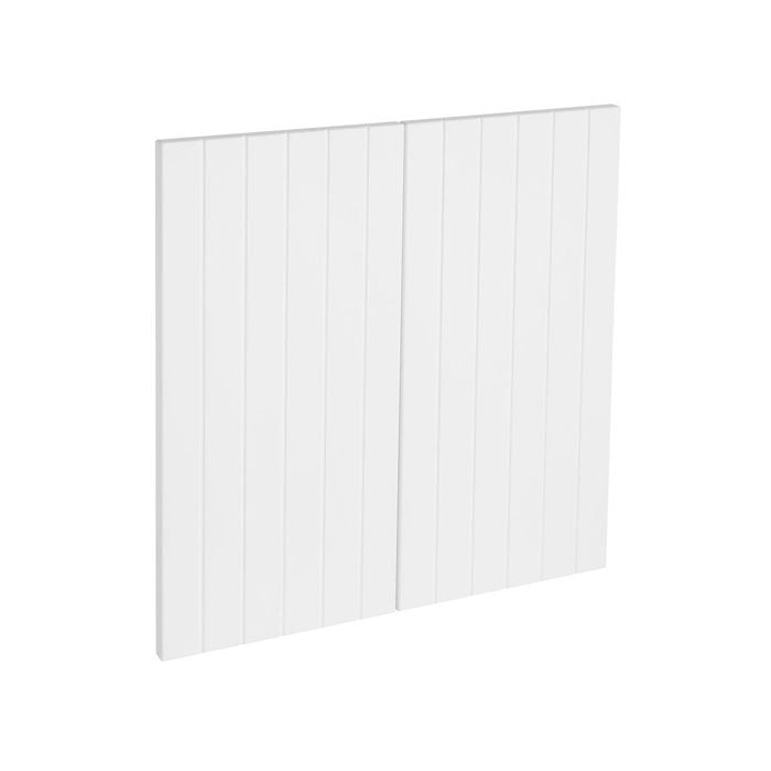 Kaboodle 600mm Macaroon V-Groove Rangehood Doors - 2 Pack