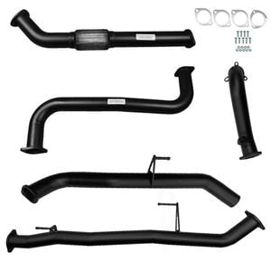 Ignite Exhausts Turbo Back For Nissan D40 Navara 2.5l Manual 3"no Cat With Pipe Black Aluminised Steel