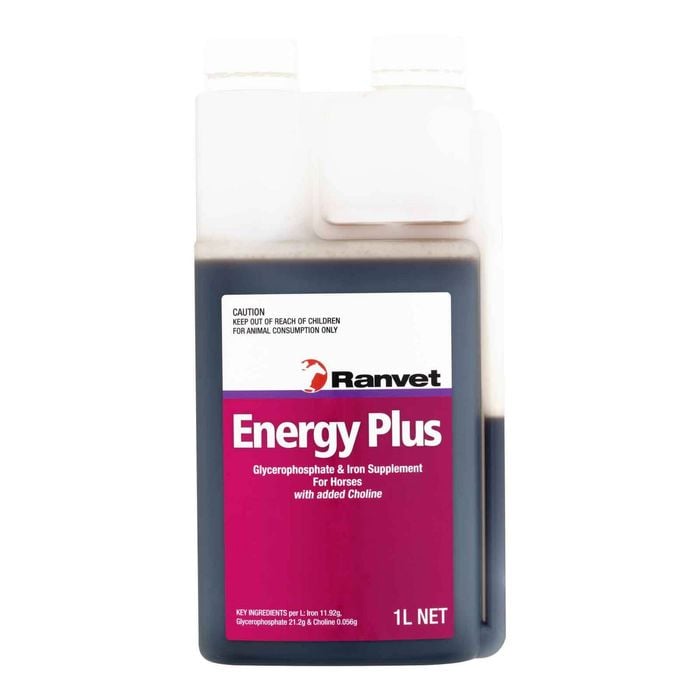 Ranvet Energy Plus Glycerophosphate & Iron Supplement For Horses 1l