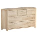 Storage Cabinet Chest of 7 Drawers Dresser Lowboy Pine
