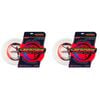 2x 2pc Aerobie Medalist Flyer Spin Gliding Master 175gm Flying Disc White/red