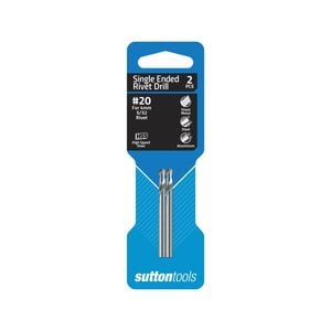 Sutton Tools No.20 Single Ended Panel Drill Bit - 2 Pack