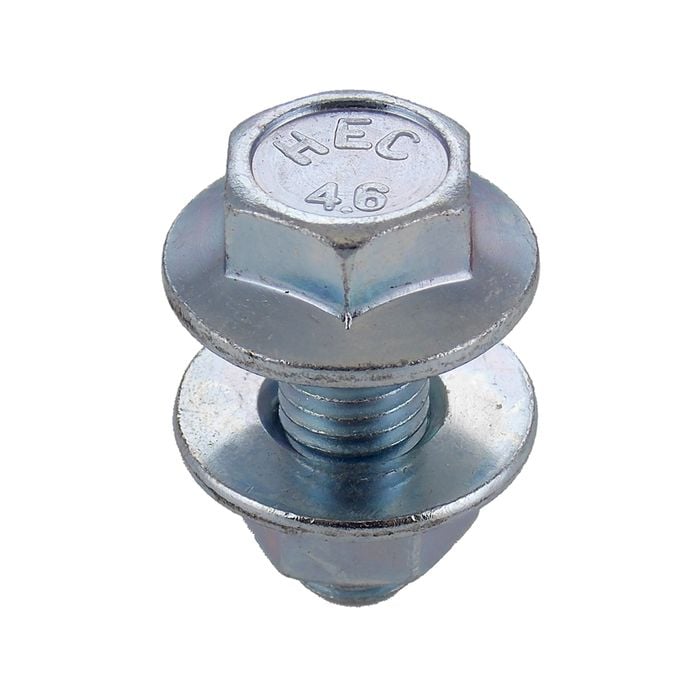 Hobson M12 x 30mm Flange 4.6 Zinc Plated Purlin Bolt