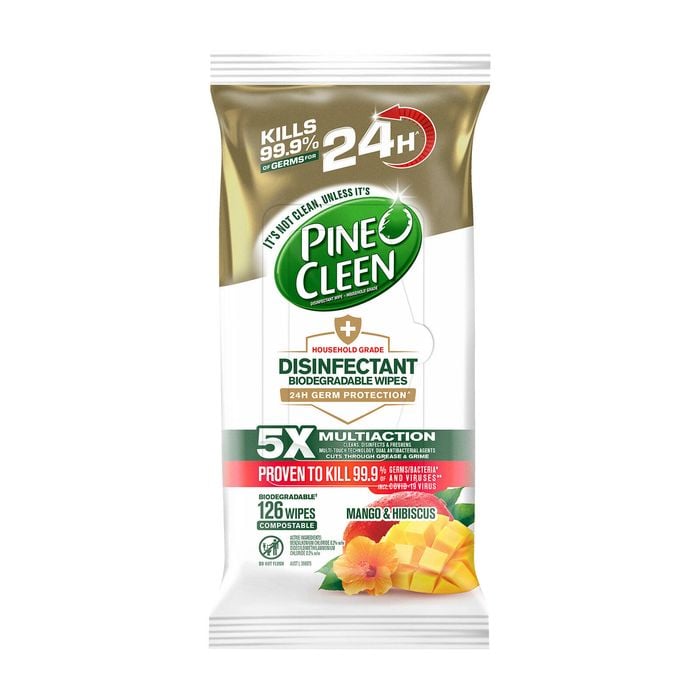 Pine O Cleen Mango 24 Hour Protection Disinfectant Wipes - 126 Wipes