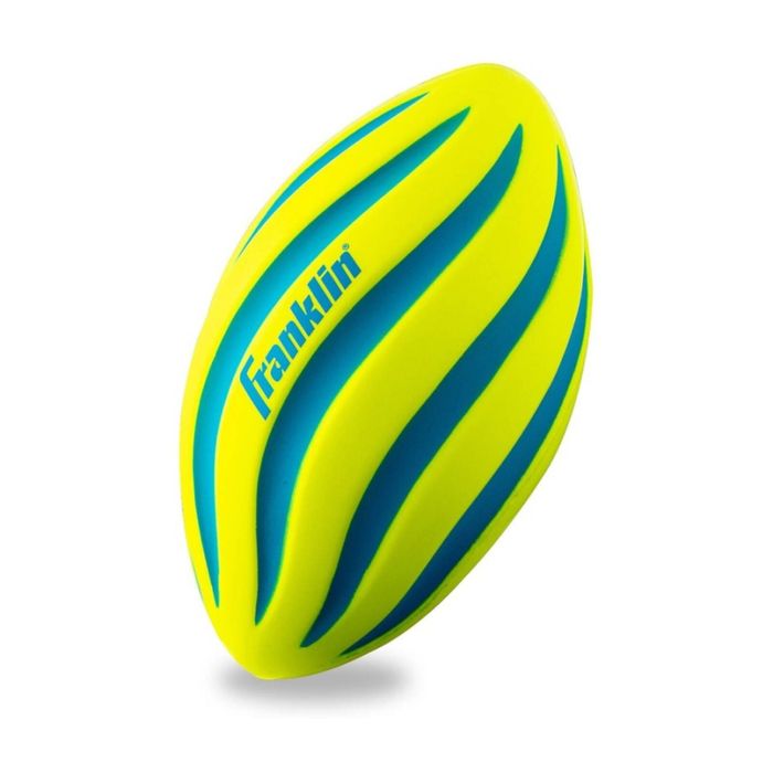 Franklin 9in Spiral Football Durable Grip Outdoor Play Yellow/blue