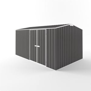 EnduraShed 4.5 x 3 x 2.4m Tall Truss Roof Garden Shed - Slate Grey