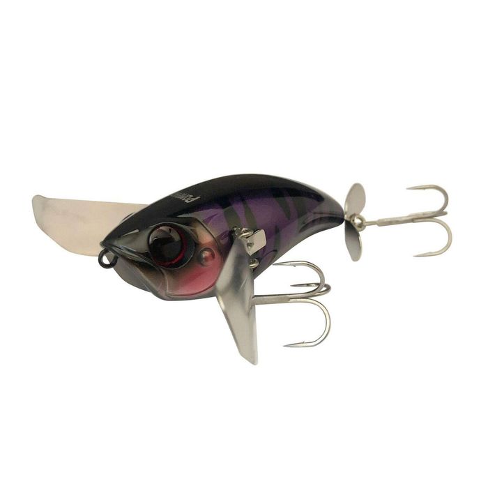 Jackall Pompadour Junior 66mm Surface Fishing Lure Purple Oikawa
