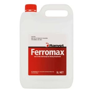 Ranvet Ferromax Racing Greyhounds Iron & Folic Acid Oral Syrup 5L