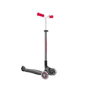 Globber Master With Lights Scooter - Black/red
